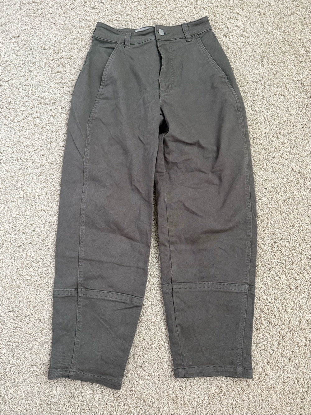Everlane Utility Barrel Pants size 00 Olive green
